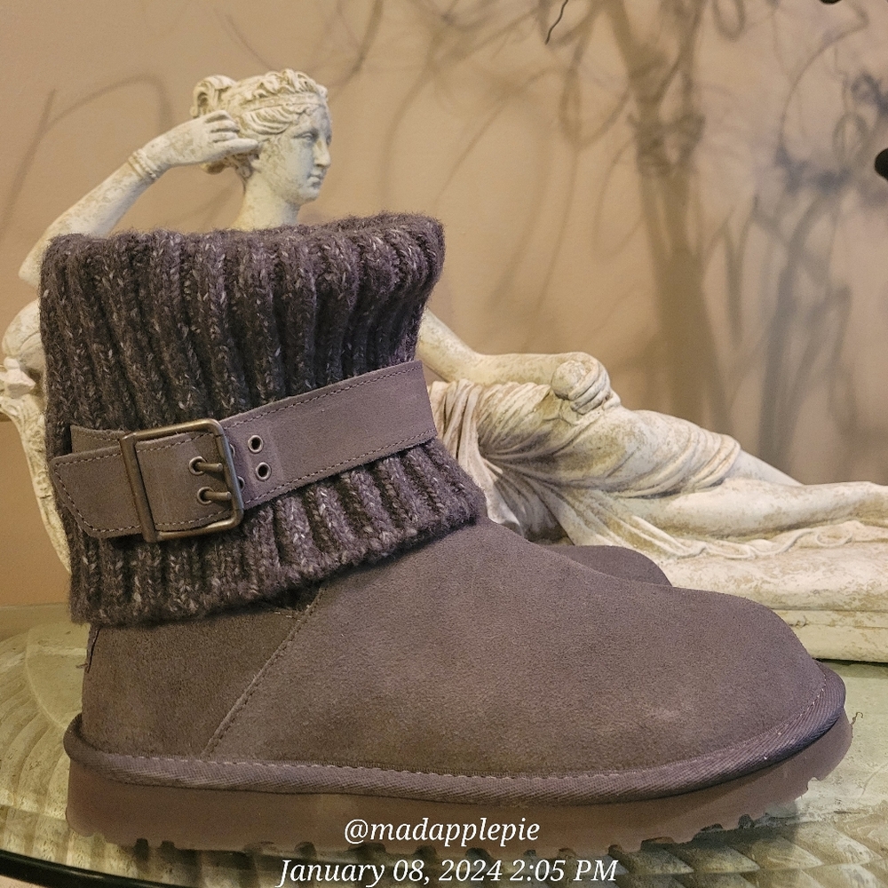 Ugg Cambridge Suede Leather Boot SN 1006013 Cardigan Cuff Size 7 NWT #686 - Picture 9 of 14
